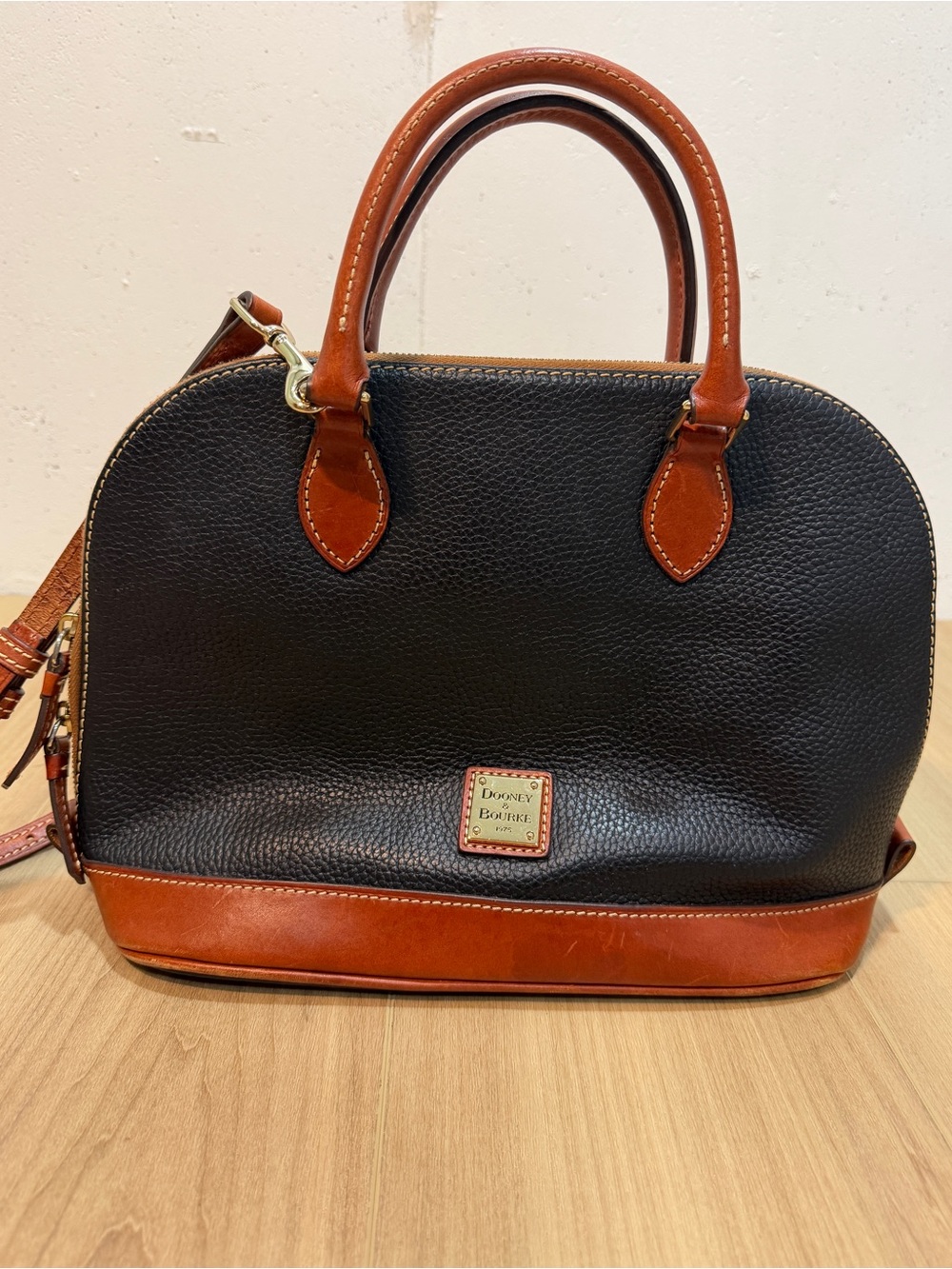 Dooney & Bourke Pebble Grain Zip Zip Satchel